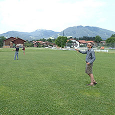 Wurftraining Fliegenfischen